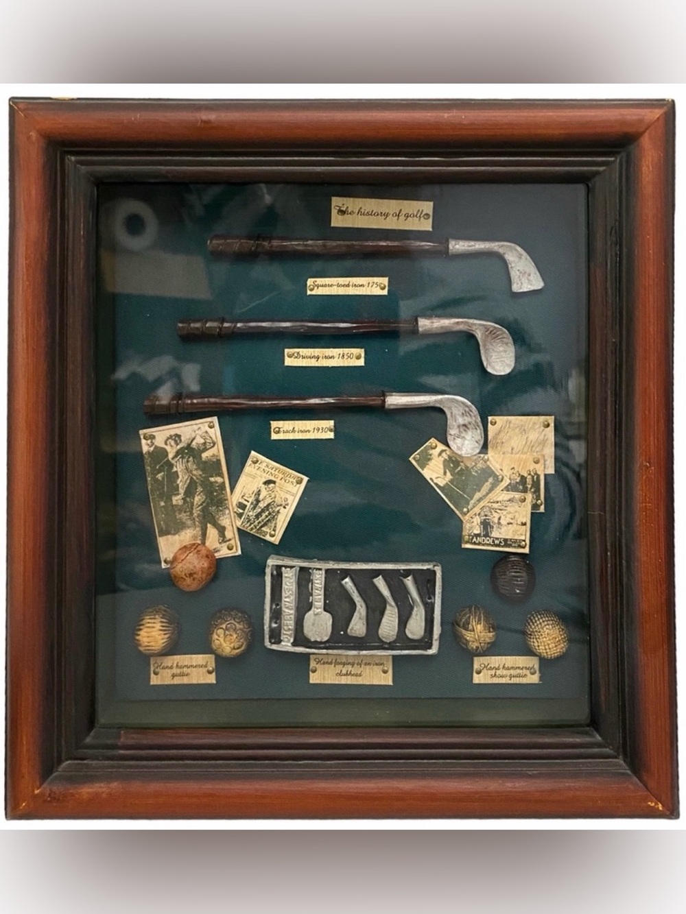 Dennis East Int Shadow Box The History of Golf